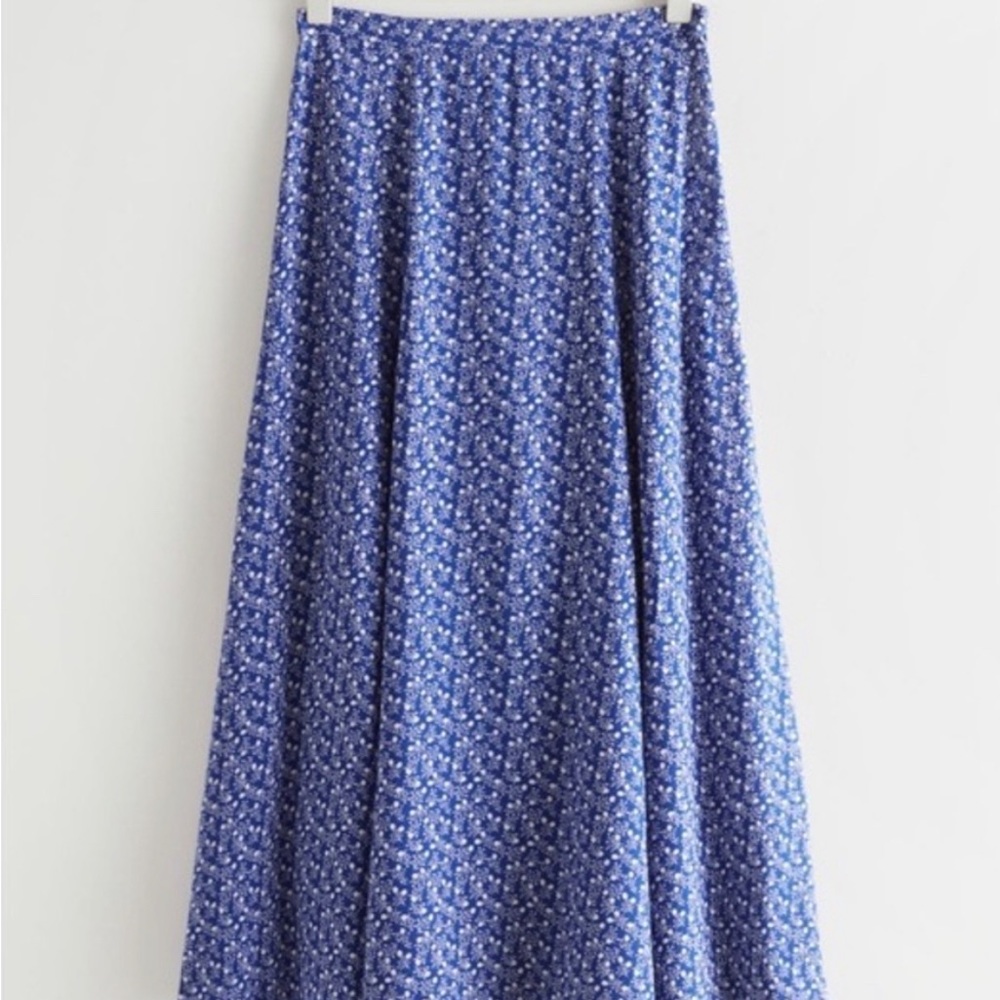 & Other Stories Floral midi skirt size 6